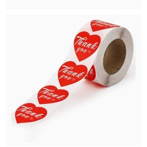 500 Thank you sticker label's